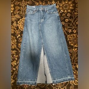 Gap long denim skirt